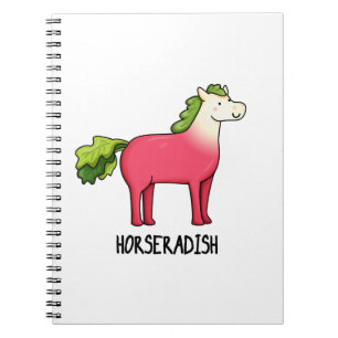 Horseradish Funny Horse Pun Notitieboek