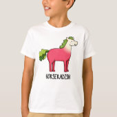 Horseradish Funny Horse Pun T-shirt (Voorkant)