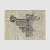 Horseriding Saddle Dictionary Art Tissuepapier (Voorkant)