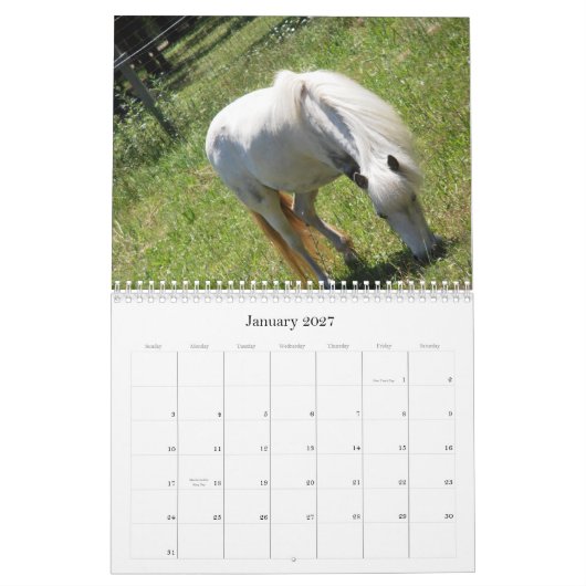 Horses Agenda Kalender (Jan 2027)
