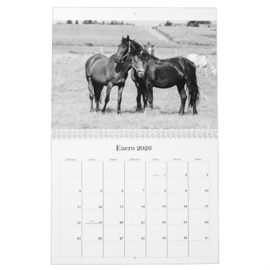 Horses Agenda Kalender (Jan 2026)