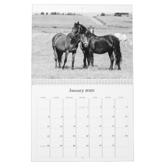 Horses Agenda Kalender (Jan 2026)