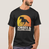 Horses And Rollerblading T-shirt (Voorkant)