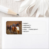 Horses Avery Label (Insitu)