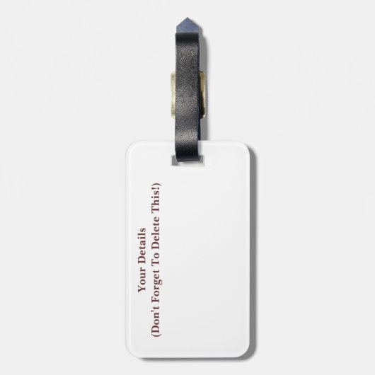 HORSES BAGAGELABEL (Achterkant verticaal)