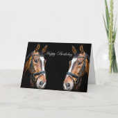 Horses Birthday Card  Kaart (Voorkant)