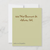 Horses Birthday Invitation Kaart (Achterkant)