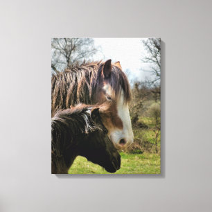 HORSES CANVAS AFDRUK