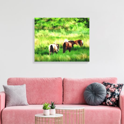 HORSES CANVAS AFDRUK (Insitu (Woonkamer))