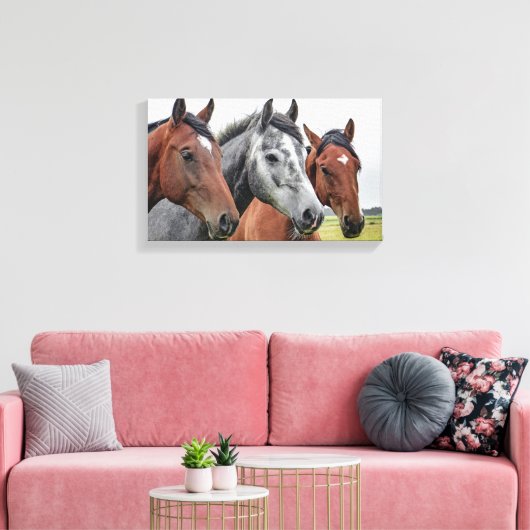 Horses Canvas Afdruk (Insitu (Woonkamer))