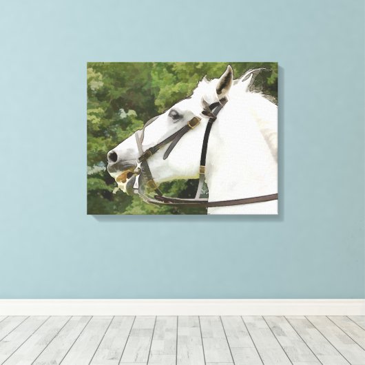 HORSES CANVAS AFDRUK (Insitu (Houten vloer))