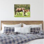 HORSES CANVAS AFDRUK (Insitu (Slaapkamer))