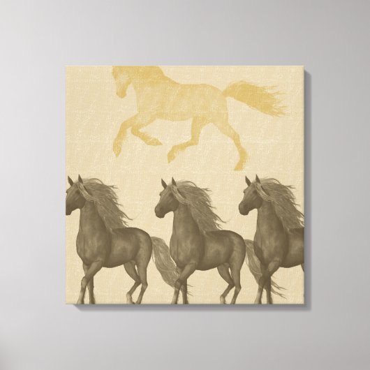 Horses Canvas Afdruk (Voorkant)