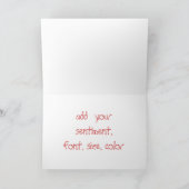  Horses Christmas Wenskaart Feestdagen Kaart (Binnen)