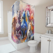 Horses Douchegordijn (In situ)