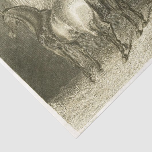 Horses Ephemera Decoupage  Frans Tissuepapier (Detail)