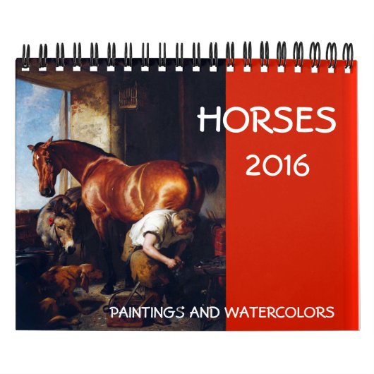 HORSES FIJN KARTschilderijen en tekeningen COLLECT Kalender (Hoes)