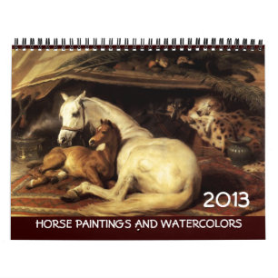 HORSES FIJN KARTschilderijen en tekeningen COLLECT Kalender