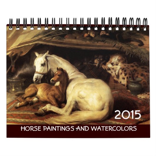 HORSES FINE ART COLLECTIE 2014 Schildertekeningen Kalender (Hoes)