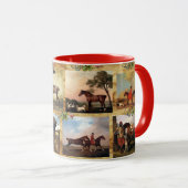 HORSES FINE ART PAINTINGS PARCHMENT, HOEFIJZERS MOK (Voorkant rechts)