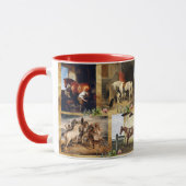 HORSES FINE ART PAINTINGS PARCHMENT, HOEFIJZERS MOK (Links)