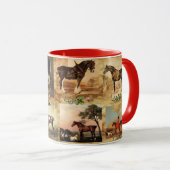 HORSES FINE ART PAINTINGS PARCHMENT, HOEFIJZERS MOK (Voorkant rechts)