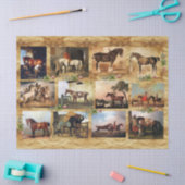HORSES FINE ART PAINTINGS PARCHMENT, HOEFIJZERS TISSUEPAPIER (Craft)