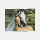 Horses Fleece Blanket Deken (Voorkant (Horizontaal))