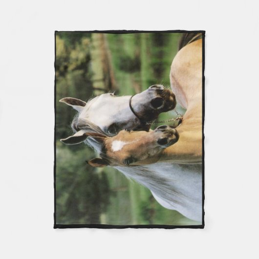 Horses Fleece Blanket Deken (Voorkant)