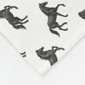 Horses Fleece Deken (Hoek)