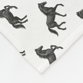 Horses Fleece Deken