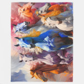 Horses Fleece Deken (Voorkant)