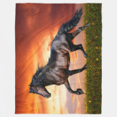 Horses Fleece Deken (Voorkant)