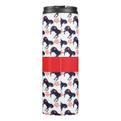 Horses Hearts en Rozen Patroon Thermosbeker (Achterkant)