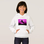 HORSES hoodie, comfortabele blend hanen sweatshirt (Voorkant volledig)