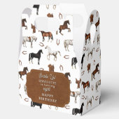 Horses Horseshoe Horse Saddles Birthday Bedankdoosjes (Geopend)