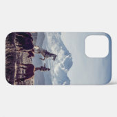 HORSES IN HET OPEN VELD VAN DE BROWN MENINGSMUNTAI Case-Mate iPhone CASE (Achterkant (horizontaal))