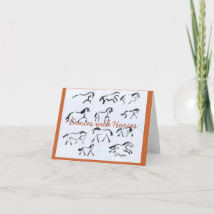 Horses in Motion Note Kaart