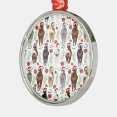 Horses in Santa Hats Christmas Ornament Keepsake (Links)