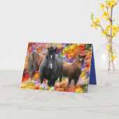 Horses Kaart (Gele Bloem)