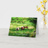 HORSES KAART (Gele Bloem)