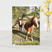 HORSES KAART (Gele Bloem)