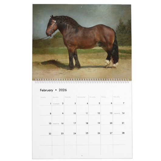 Horses Kalender (Feb 2026)