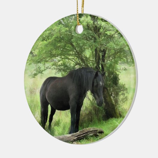 HORSES KERAMISCH ORNAMENT (Links)
