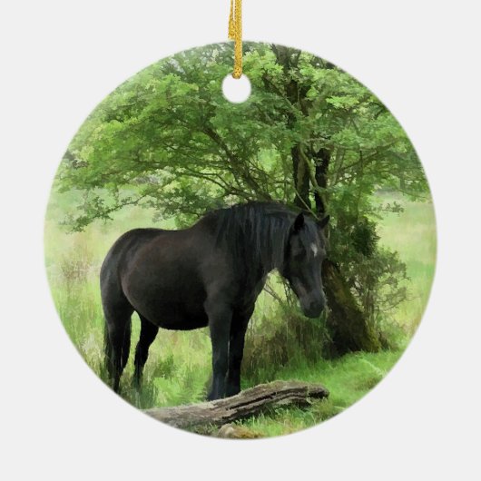 HORSES KERAMISCH ORNAMENT (Achterkant)