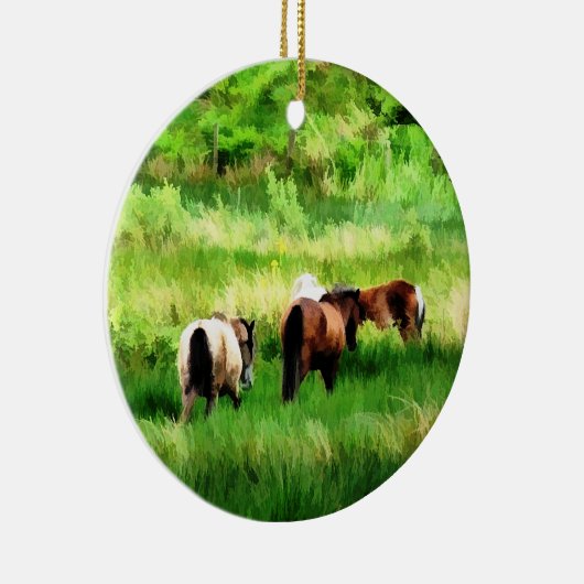 HORSES KERAMISCH ORNAMENT (Rechts)