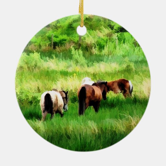 HORSES KERAMISCH ORNAMENT (Achterkant)