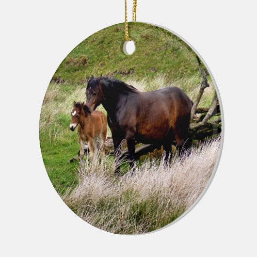 HORSES KERAMISCH ORNAMENT (Links)