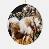 HORSES KERAMISCH ORNAMENT (Links)