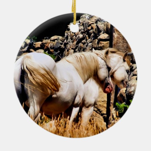 HORSES KERAMISCH ORNAMENT (Achterkant)